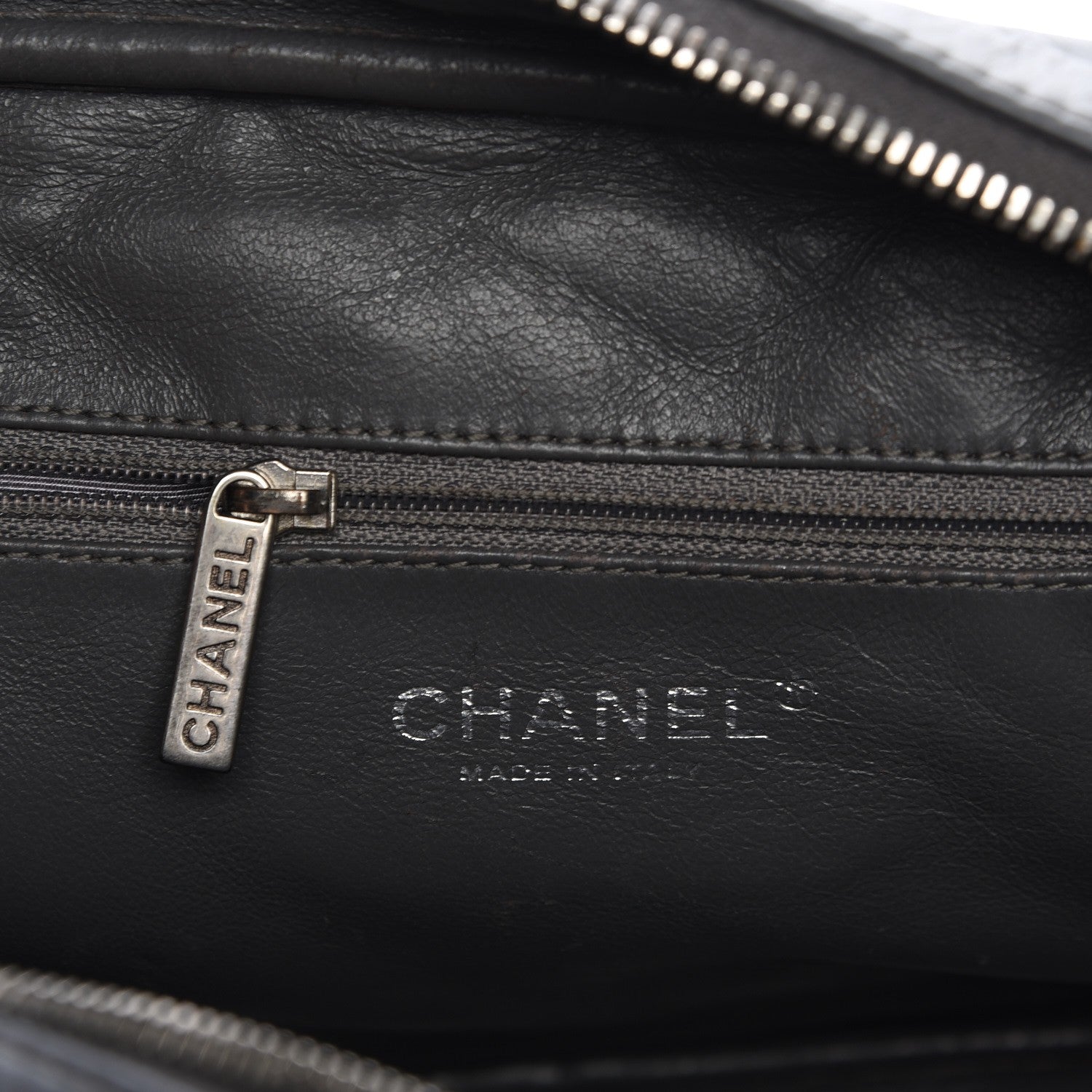 Chanel Aged Calfskin Reissue Medium Camera Case Gray 6 of 12