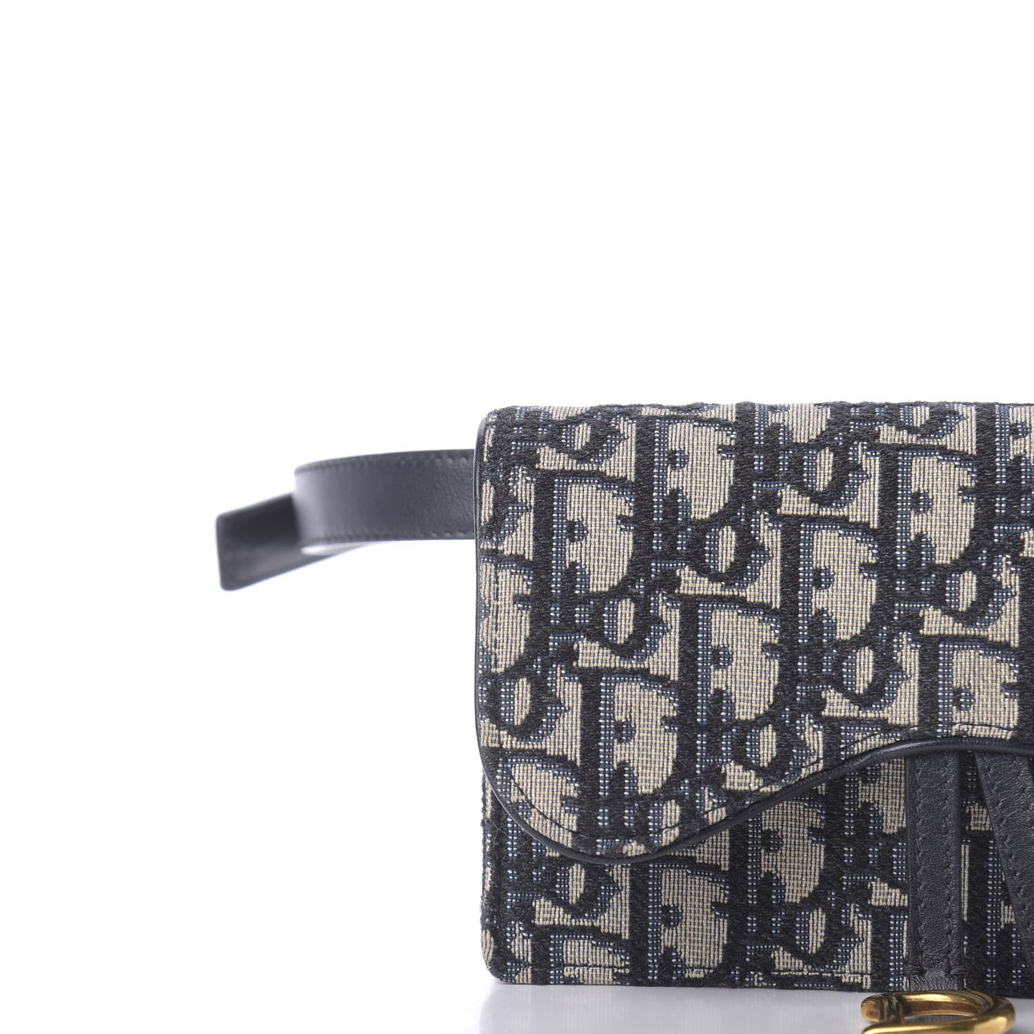 Christian Dior Oblique Saddle Belt Bag Blue 9 of 10
