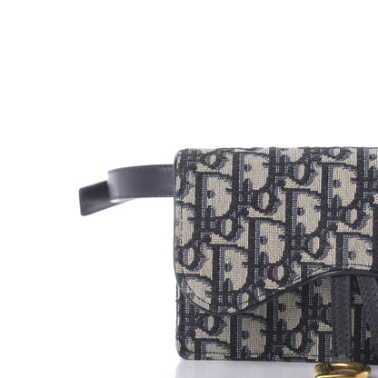 Christian Dior Oblique Saddle Belt Bag Blue 9 of 10