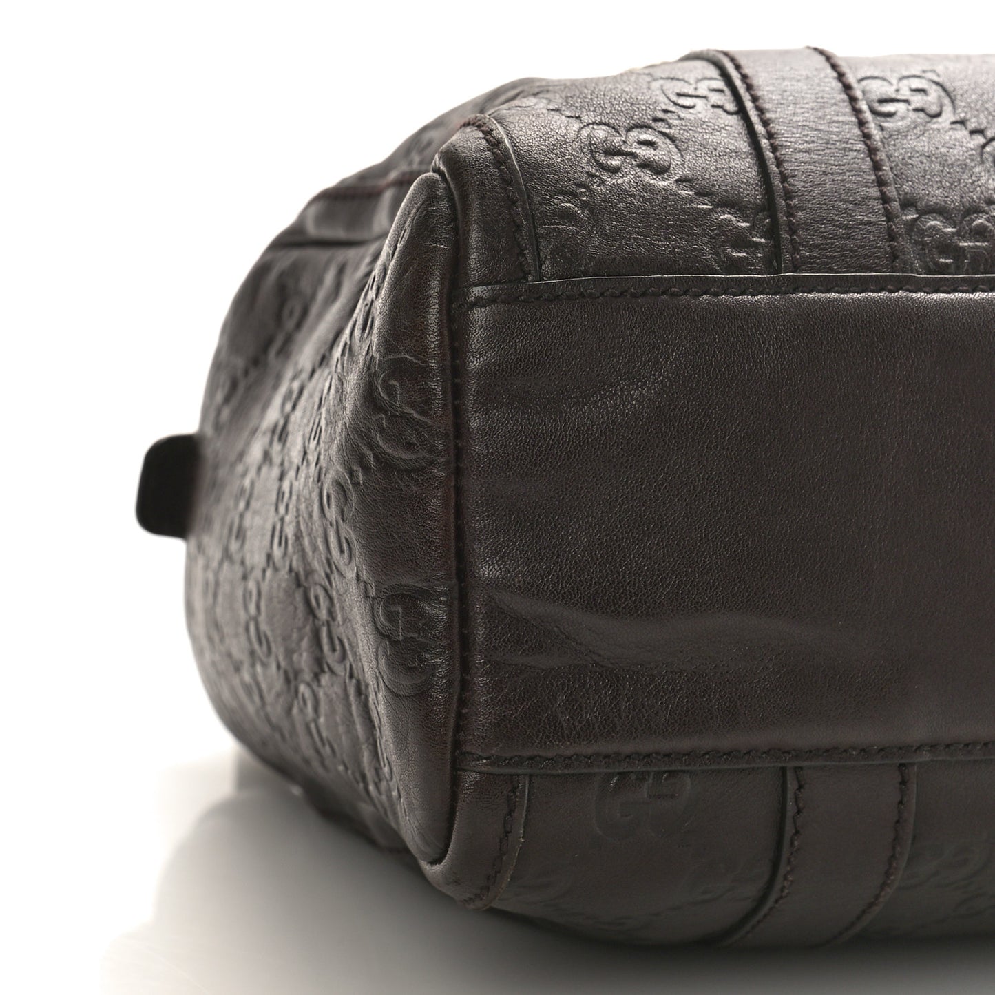 Guccissima Small Abbey Boston Dark Brown