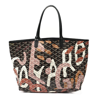 Goyard Goyardine Saint Louis Lettres Camouflage PM Black Pink Multicolor 1 of 11