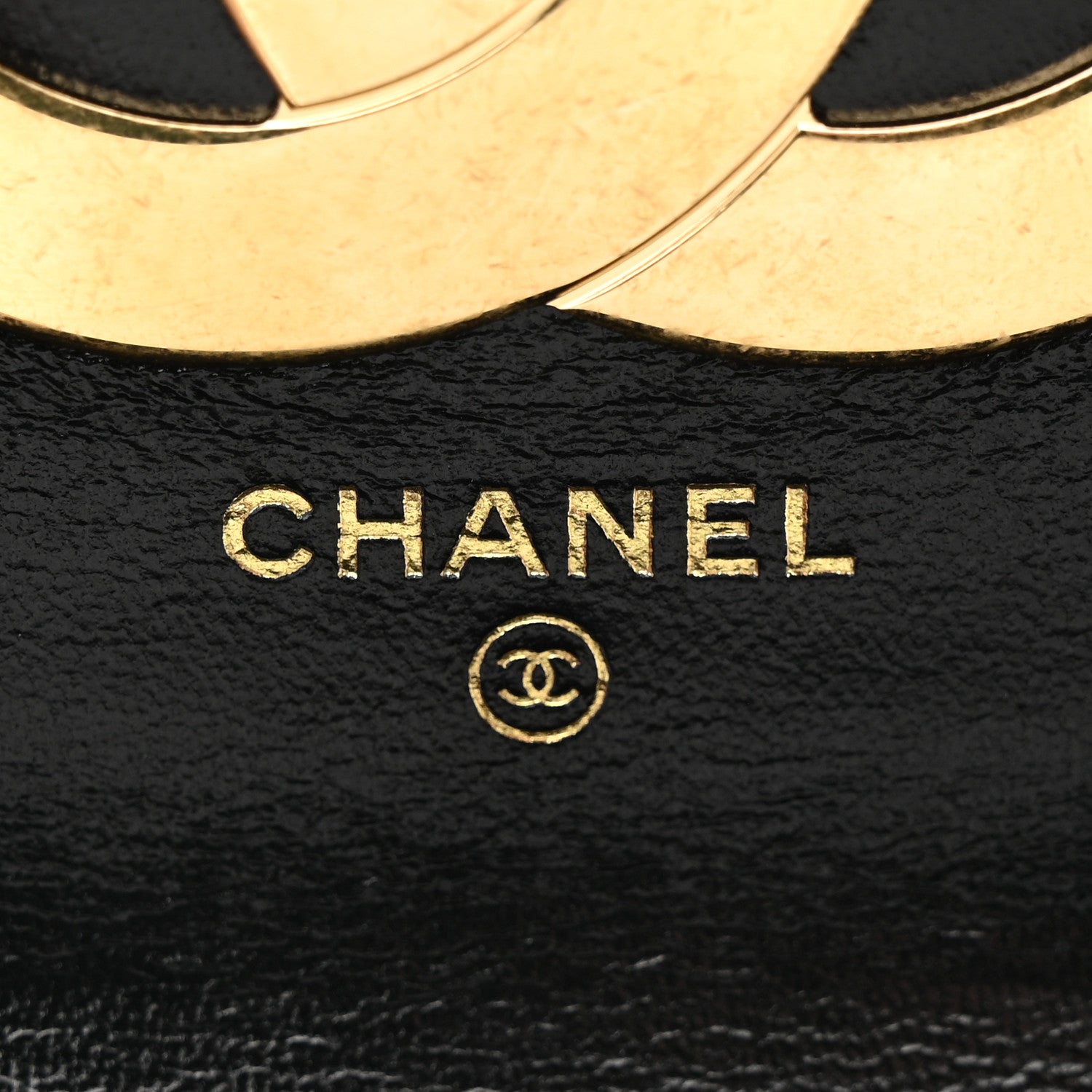 Chanel Shiny Calfskin Quilted Flap Phone Holder With Chain Black 6 of 12