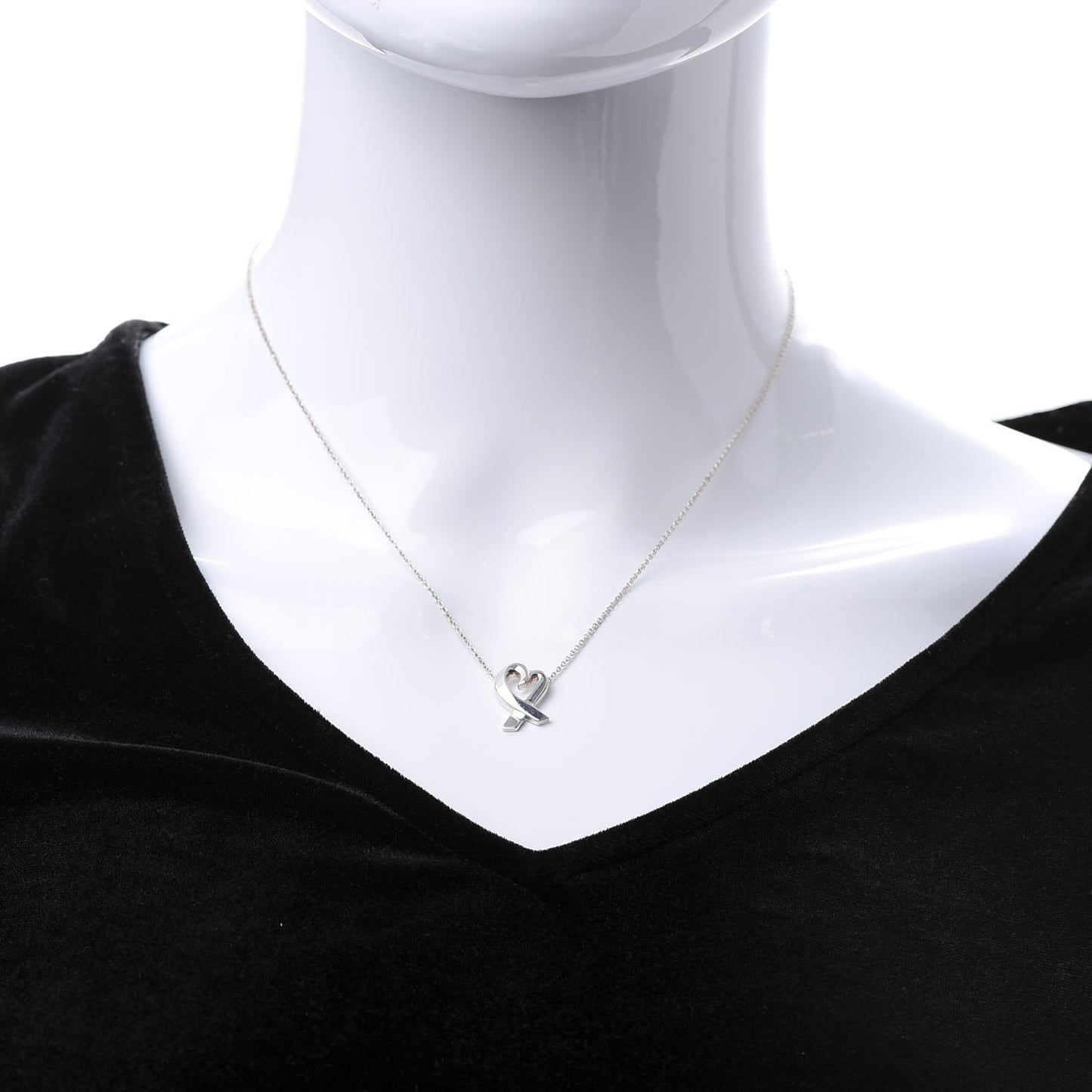 Sterling Silver Small Paloma Picasso Loving Heart Pendant Necklace