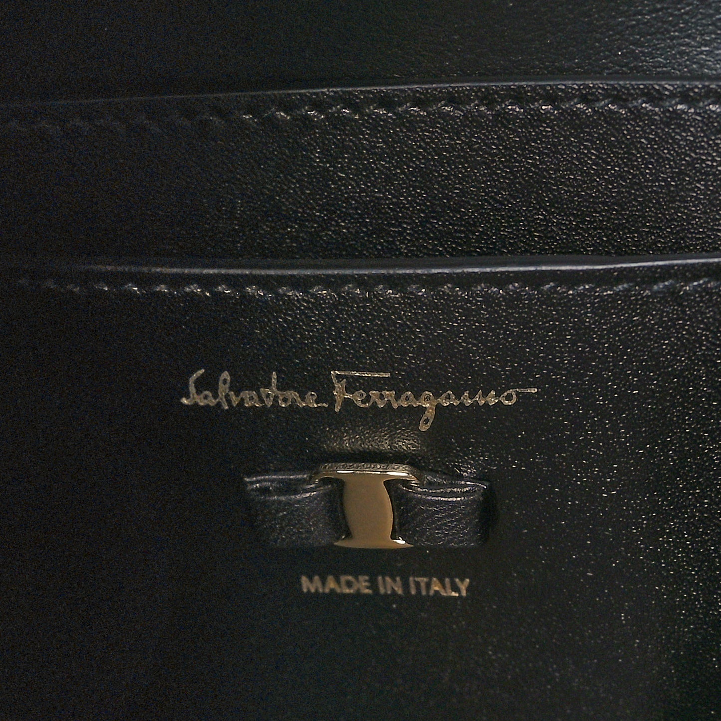 Calfskin Vara Bow Bucket Bag Black