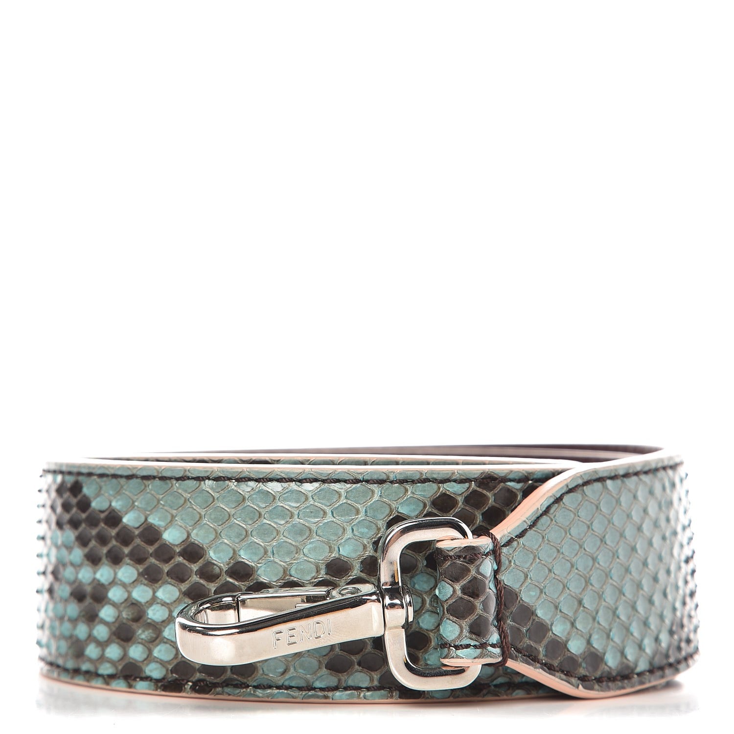 Fendi Python Vitello Dolce Strap You Menta 1 of 5