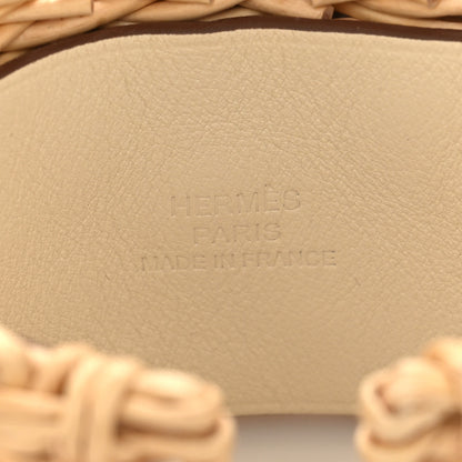 Hermes Wicker Swift Medor Picnic Cuff Bracelet T3 Nata 4 of 7