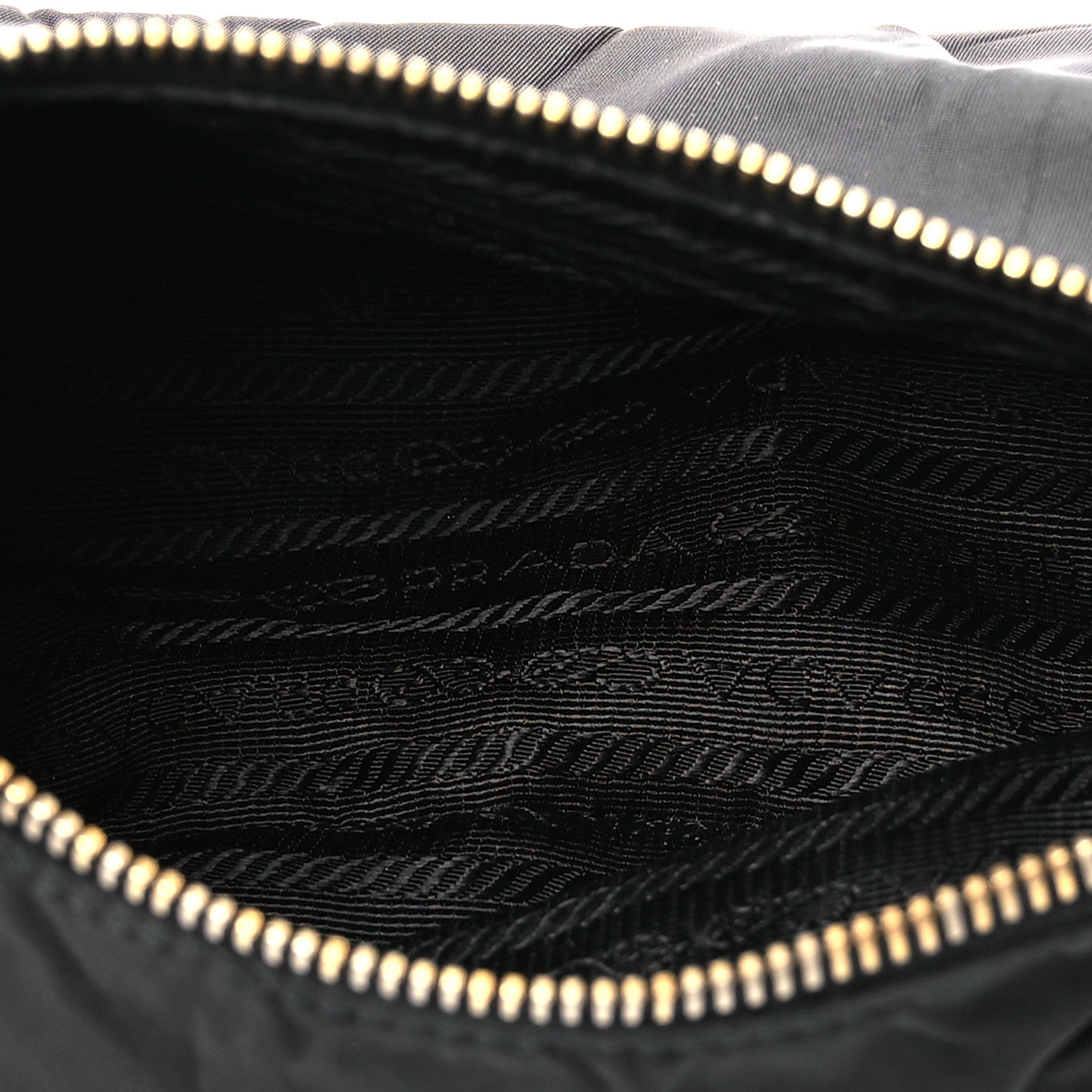 Prada Tessuto Nylon Pochette Bag Black 5 of 14