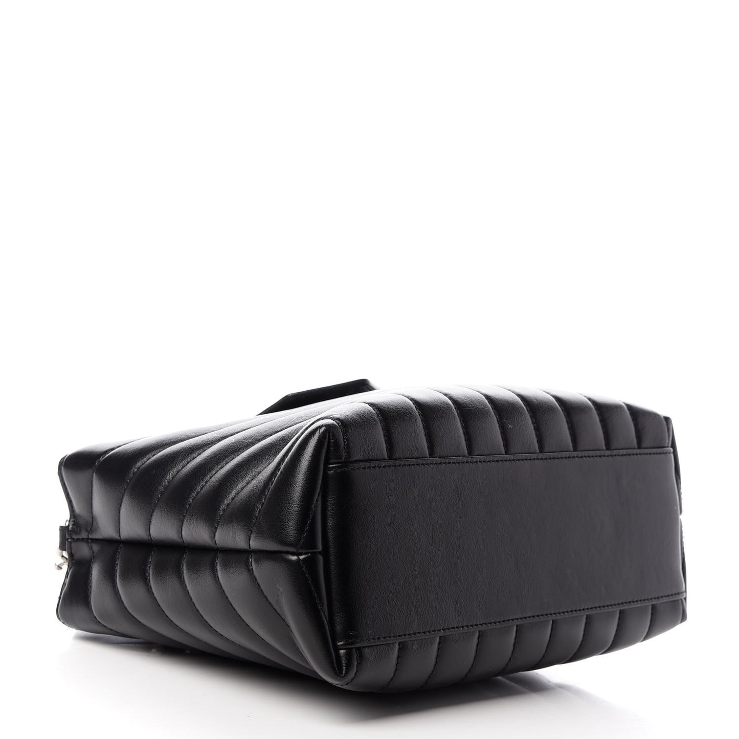 Calfskin Y Quilted Monogram Small Loulou Shopper Black
