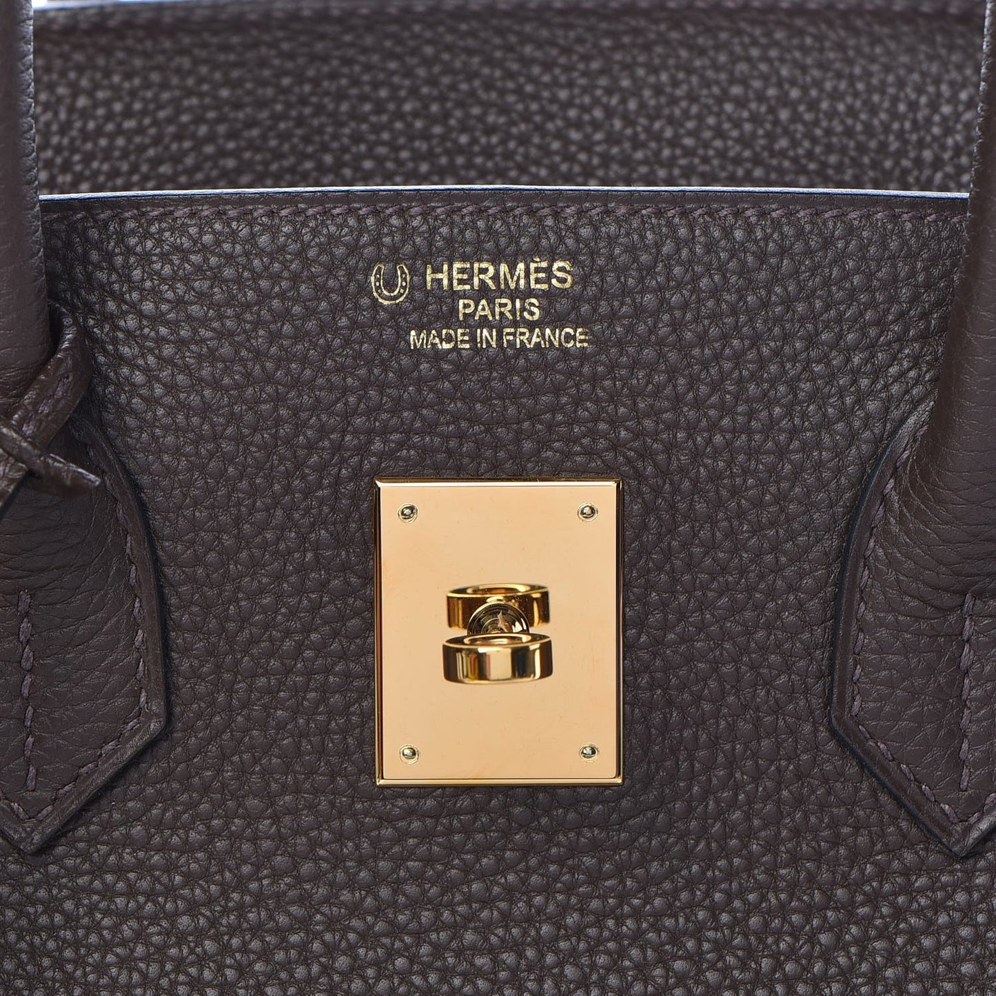 Togo Horseshoe Birkin 35 Chocolate Etoupe