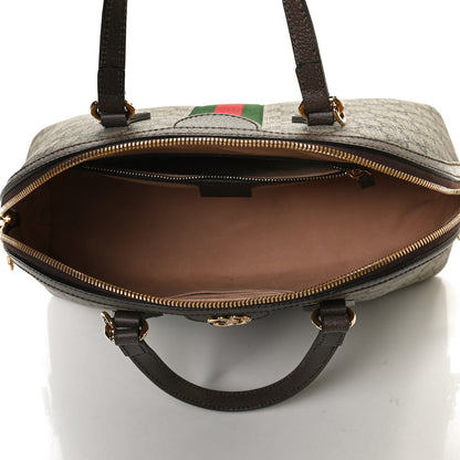 Gucci GG Supreme Monogram Web Medium Ophidia Top Handle Dome Bag Brown 5 of 11