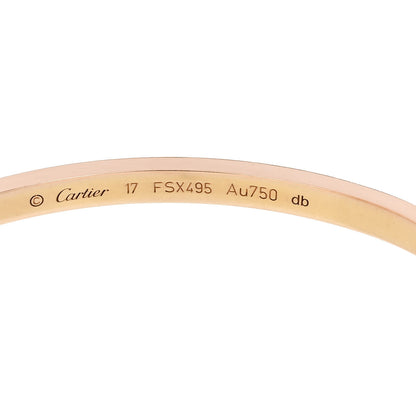 Cartier 18K Pink Gold Small LOVE Bracelet 17 6 of 8