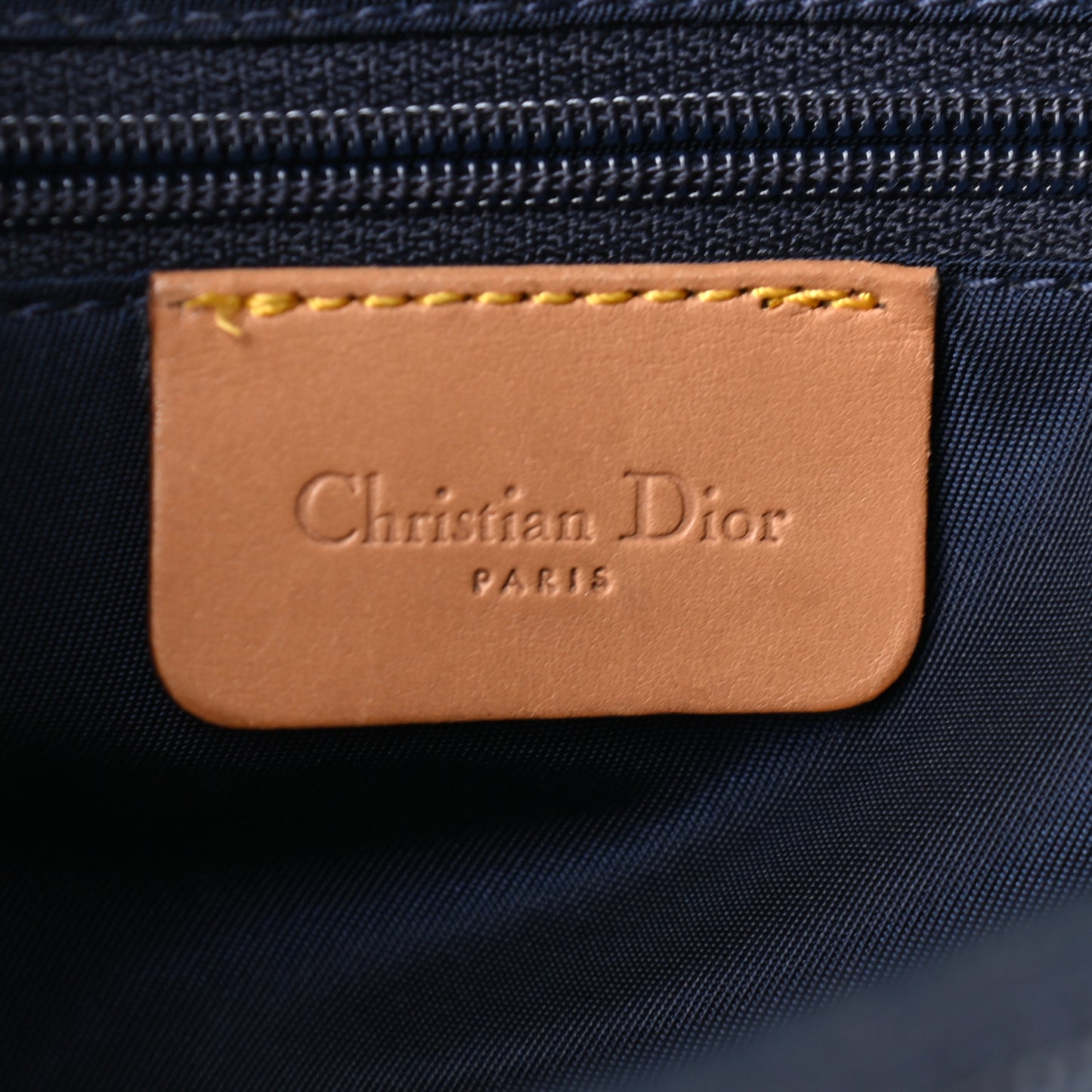 Denim Calfskin Saddle Bag Blue