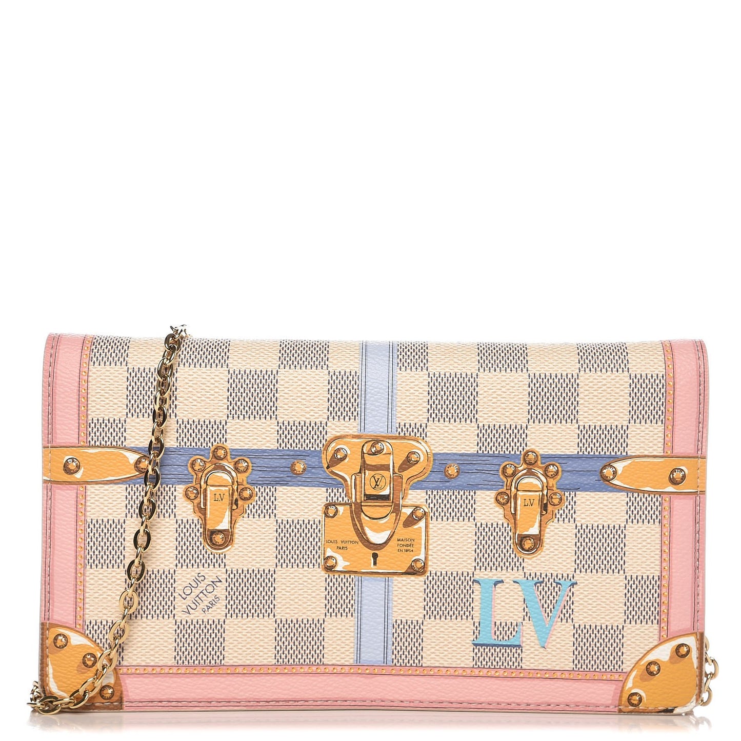 Damier Azur Summer Trunks Pochette Weekend