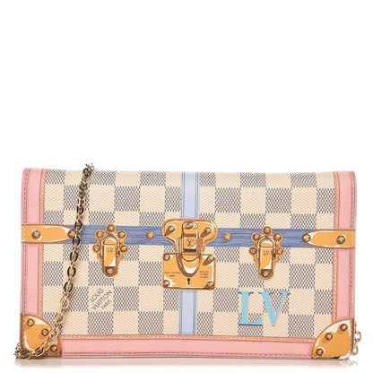 Louis Vuitton Damier Azur Summer Trunks Pochette Weekend 1 of 7