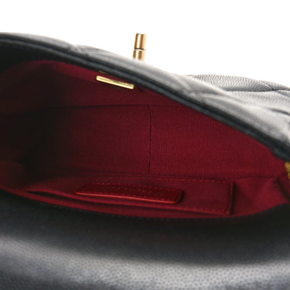Chanel Caviar Quilted Mini Twist Your Buttons Flap Black 5 of 9