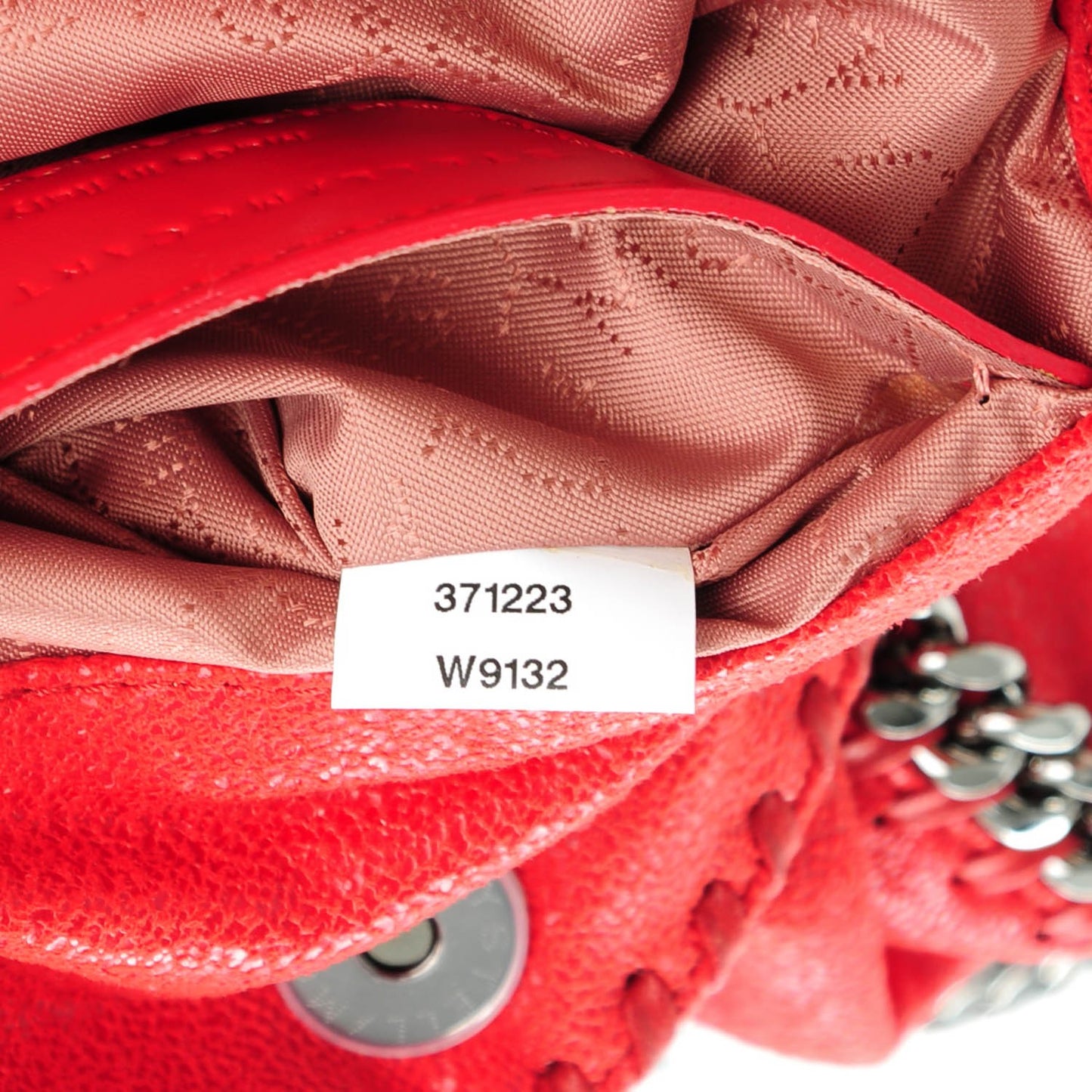 Shaggy Deer Mini Falabella Shoulder Bag Cherry