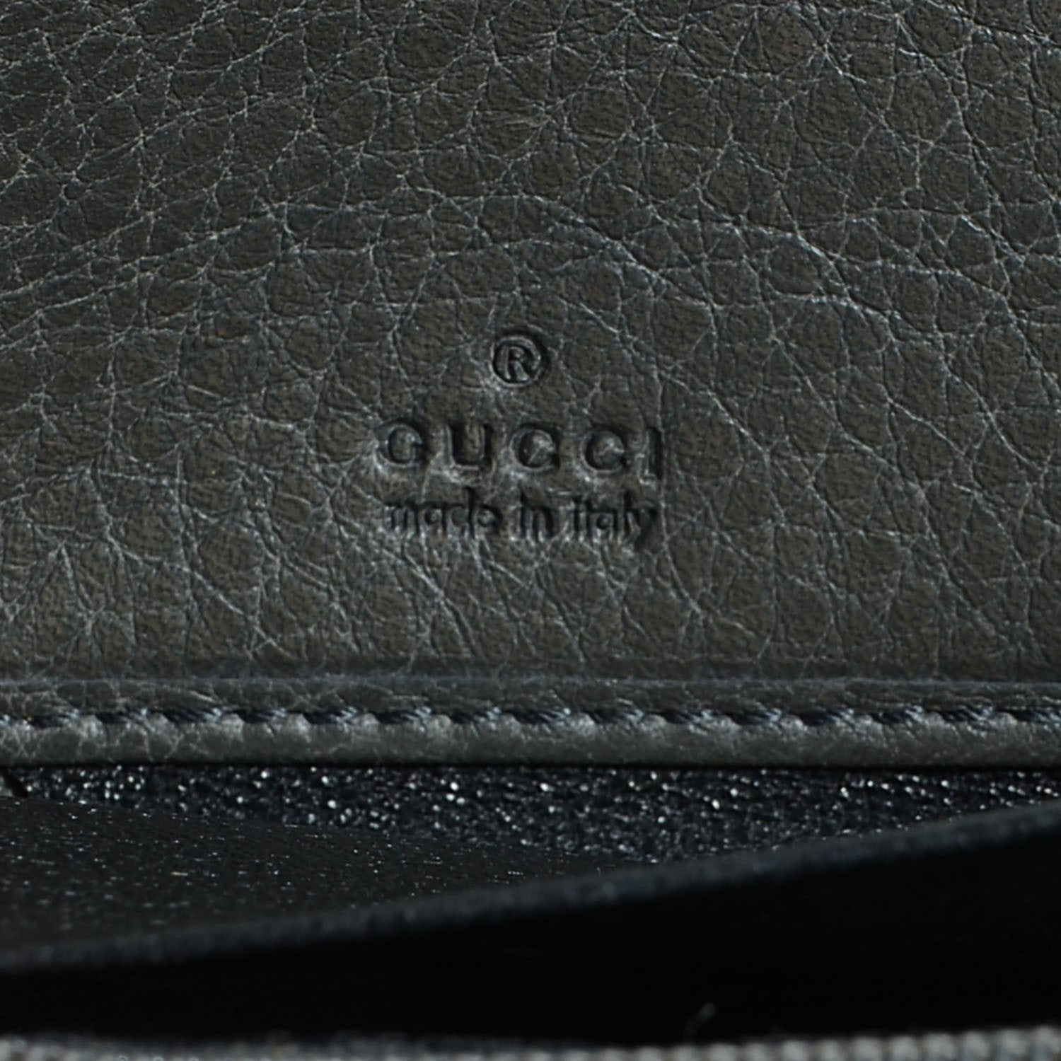 Gucci Guccissima Bamboo Tassel Zip Around Wallet Grey 7 of 8