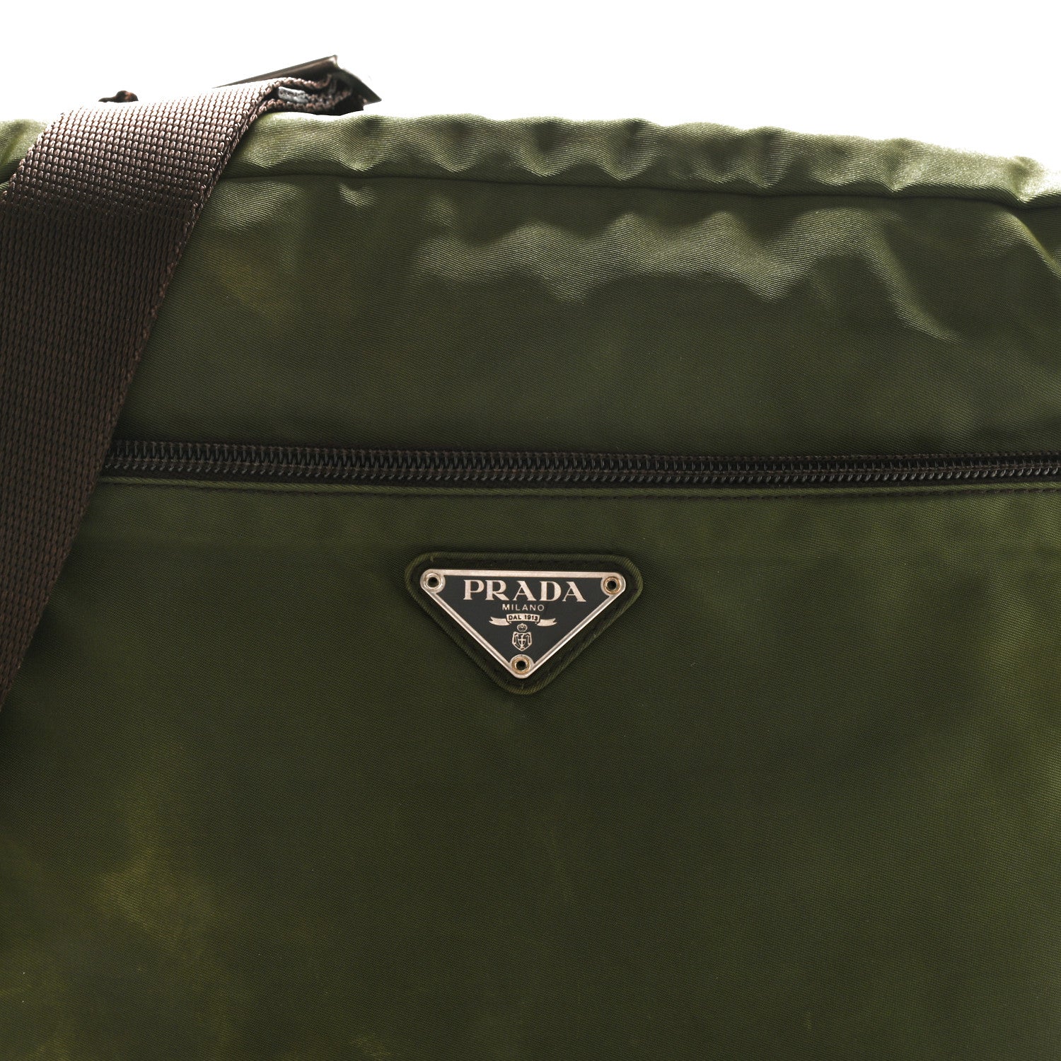 Prada Nylon Vela Messenger Bag Ebano 7 of 11