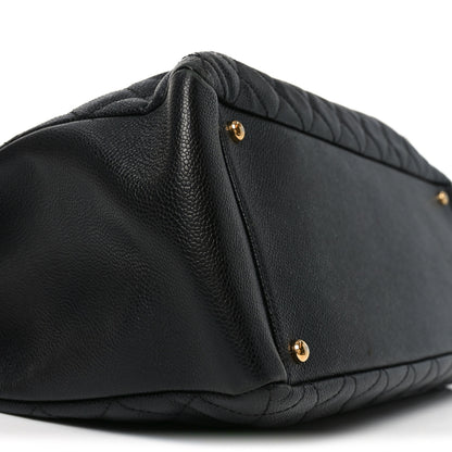 Chanel Caviar Quilted XL Grand Shopping Tote GST Black 8 of 9