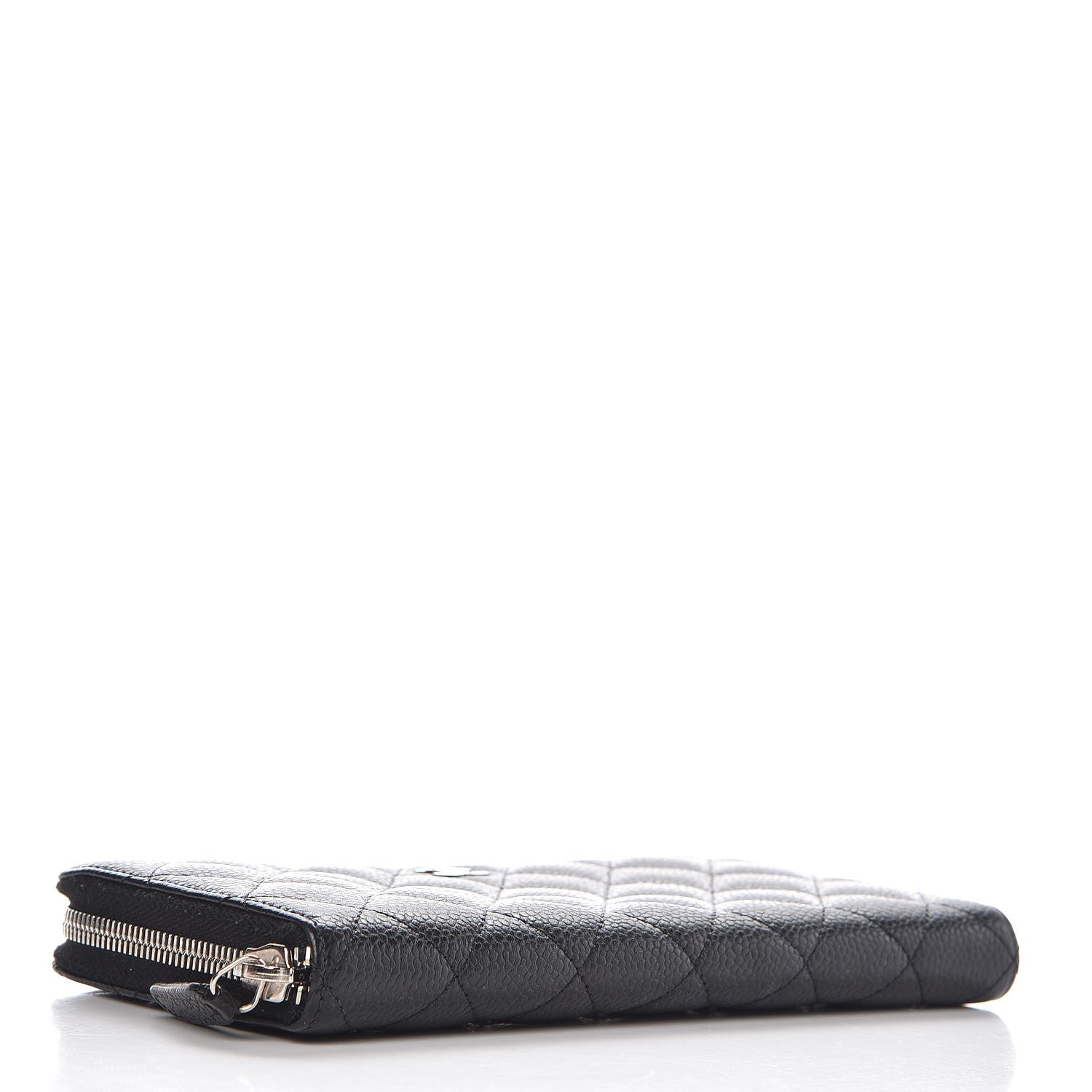 Chanel Caviar Quilted Large Gusset Zip Around Wallet Black 4 of 8