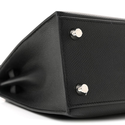 Hermes Epsom Kelly Sellier 25 Black 23 of 37