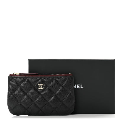 Chanel Caviar Quilted Small Cosmetic Case Black 7 of 7
