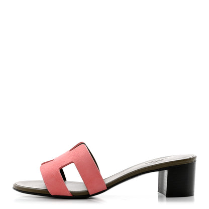 Hermes Suede Goatskin Oasis Sandals 35 Rose Du Desert 1 of 9
