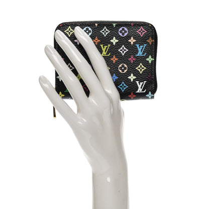 Louis Vuitton Monogram Multicolor Zippy Coin Purse Black Grenade 2 of 7