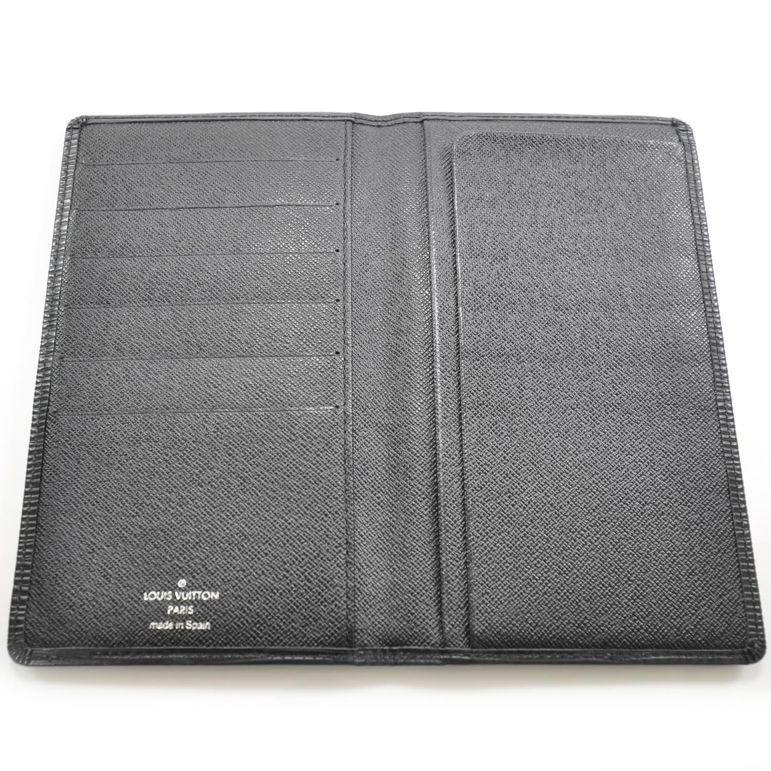 Louis Vuitton Epi Checkbook Wallet Black 6 of 8