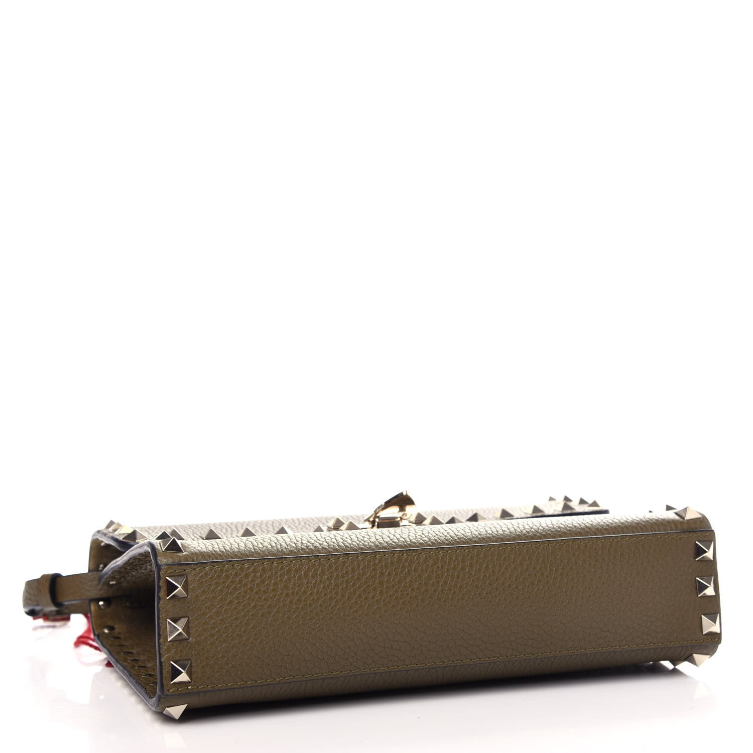 Valentino Garavani Pebbled Calfskin Medium Rockstud Flip Lock Crossbody Bag Lichen 4 of 11