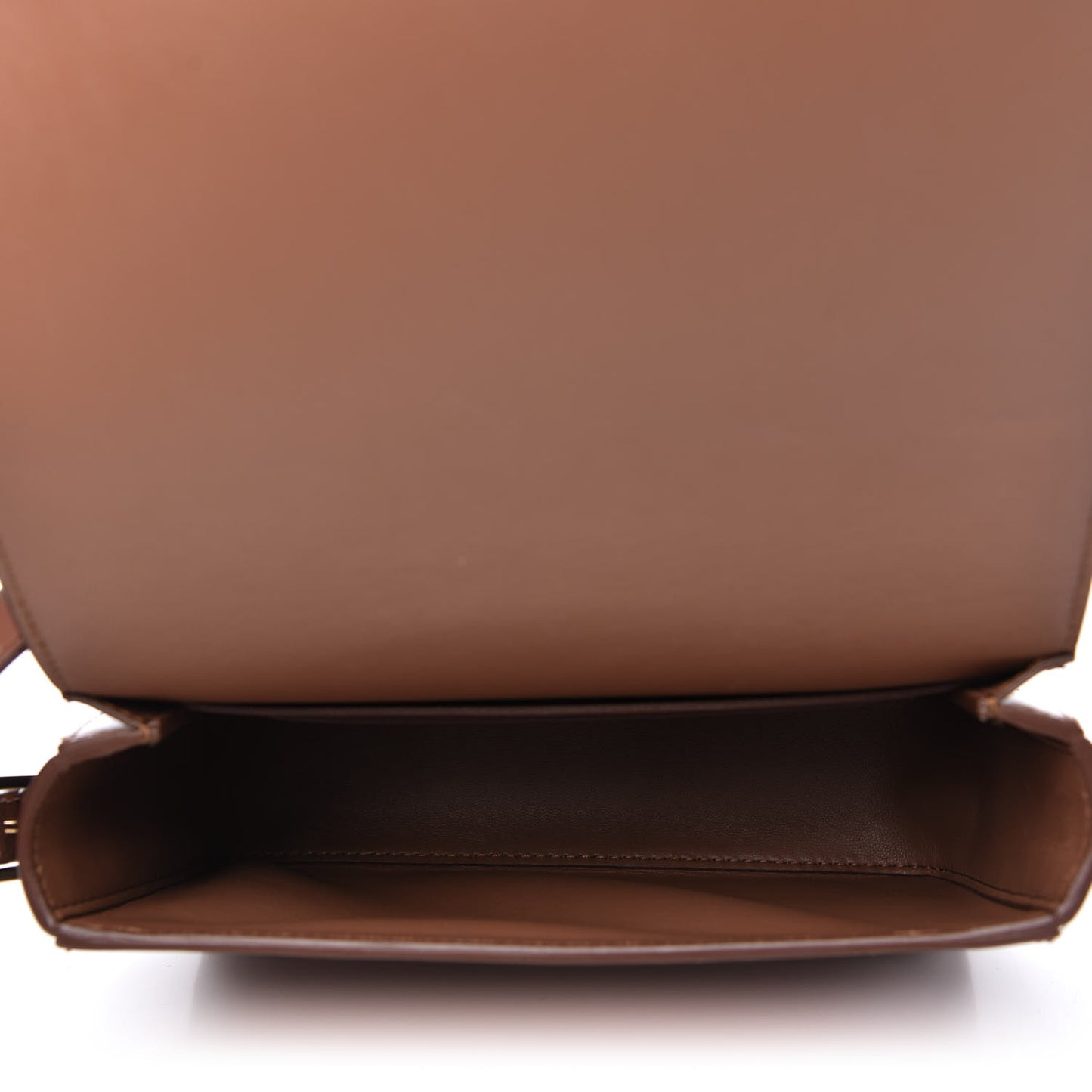 Smooth Calfskin Two Tone Small Grace Bag Malt Brown Black