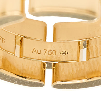 Cartier 18K Yellow Gold Maillon Panthere 3 Rows Ring 48 4.5 4 of 8