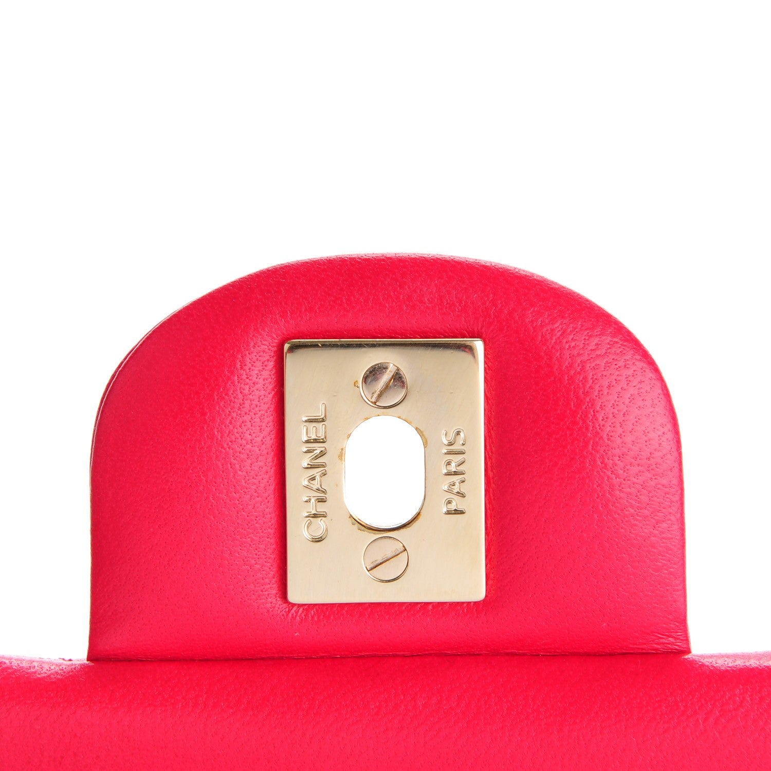 Chanel Lambskin Quilted Mini Rectangular Flap Dark Pink 6 of 8