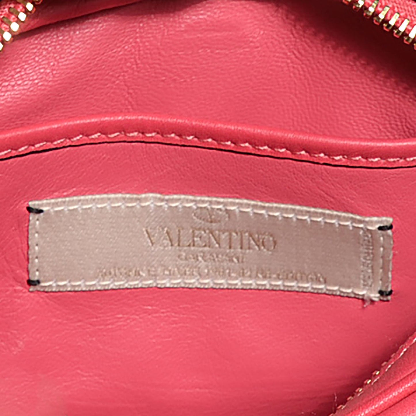 Vitello Small Logo Go Crossbody Bag Deep Rose