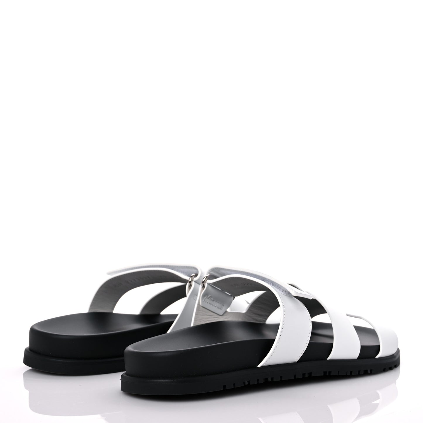 Calfskin Womens Chypre Sandals 40 White