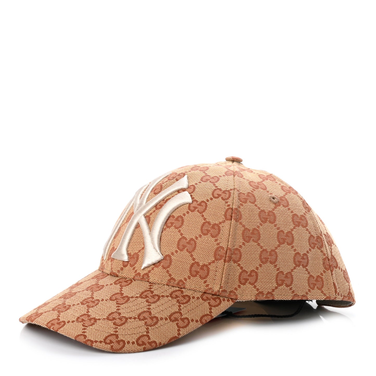 X MLB Monogram NY Yankees Baseball Hat 57-61 Beige Ruggine