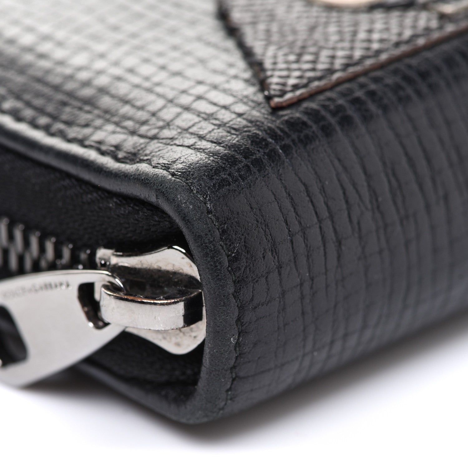 Dolce & Gabbana Dauphine Family Patch Zip Around Wallet Black 10 of 11