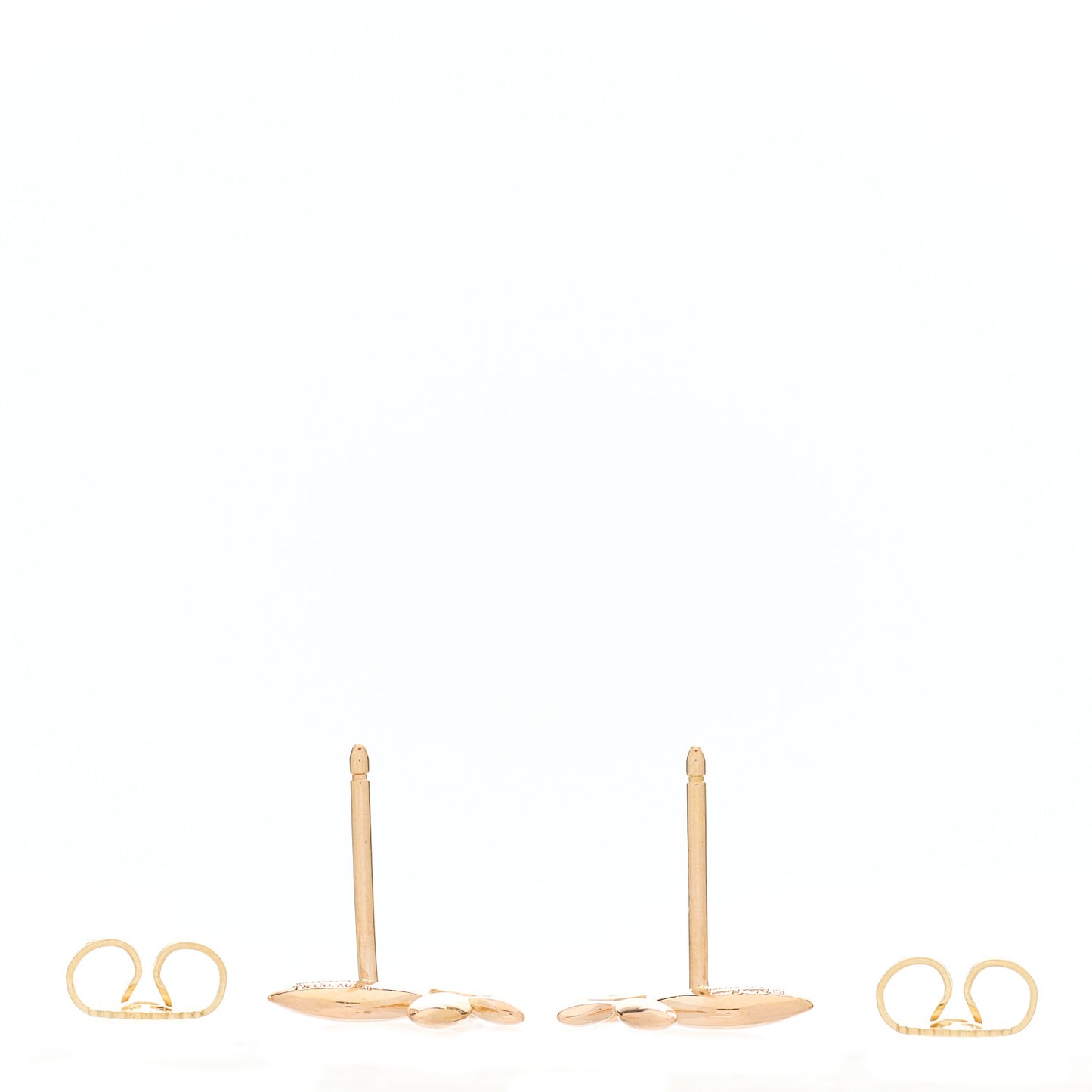 18K Rose Gold Diamond Paloma Picasso Olive Leaf Earrings