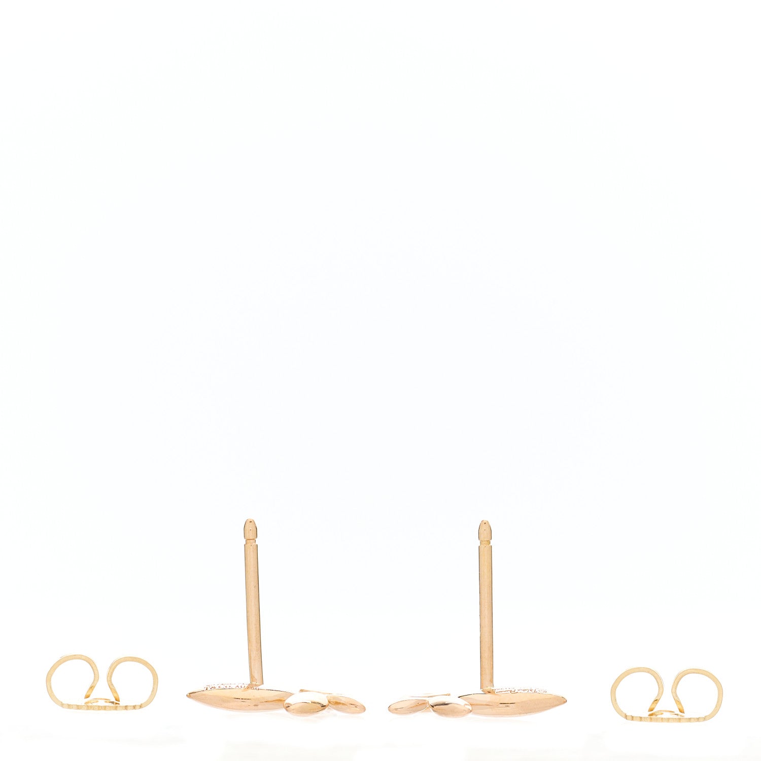 Tiffany 18K Rose Gold Diamond Paloma Picasso Olive Leaf Earrings 2 of 3