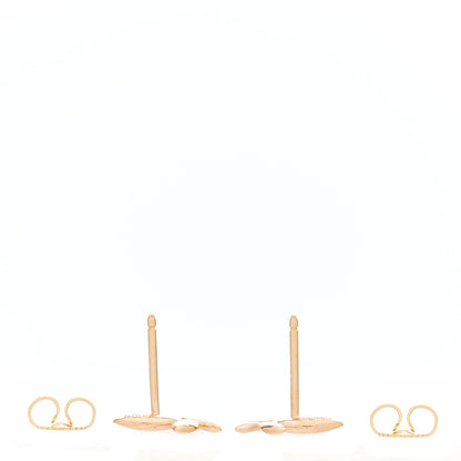 Tiffany 18K Rose Gold Diamond Paloma Picasso Olive Leaf Earrings 2 of 3