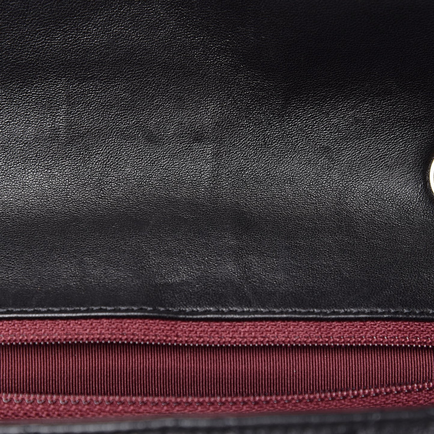 Lambskin Quilted Jumbo Single Flap Black