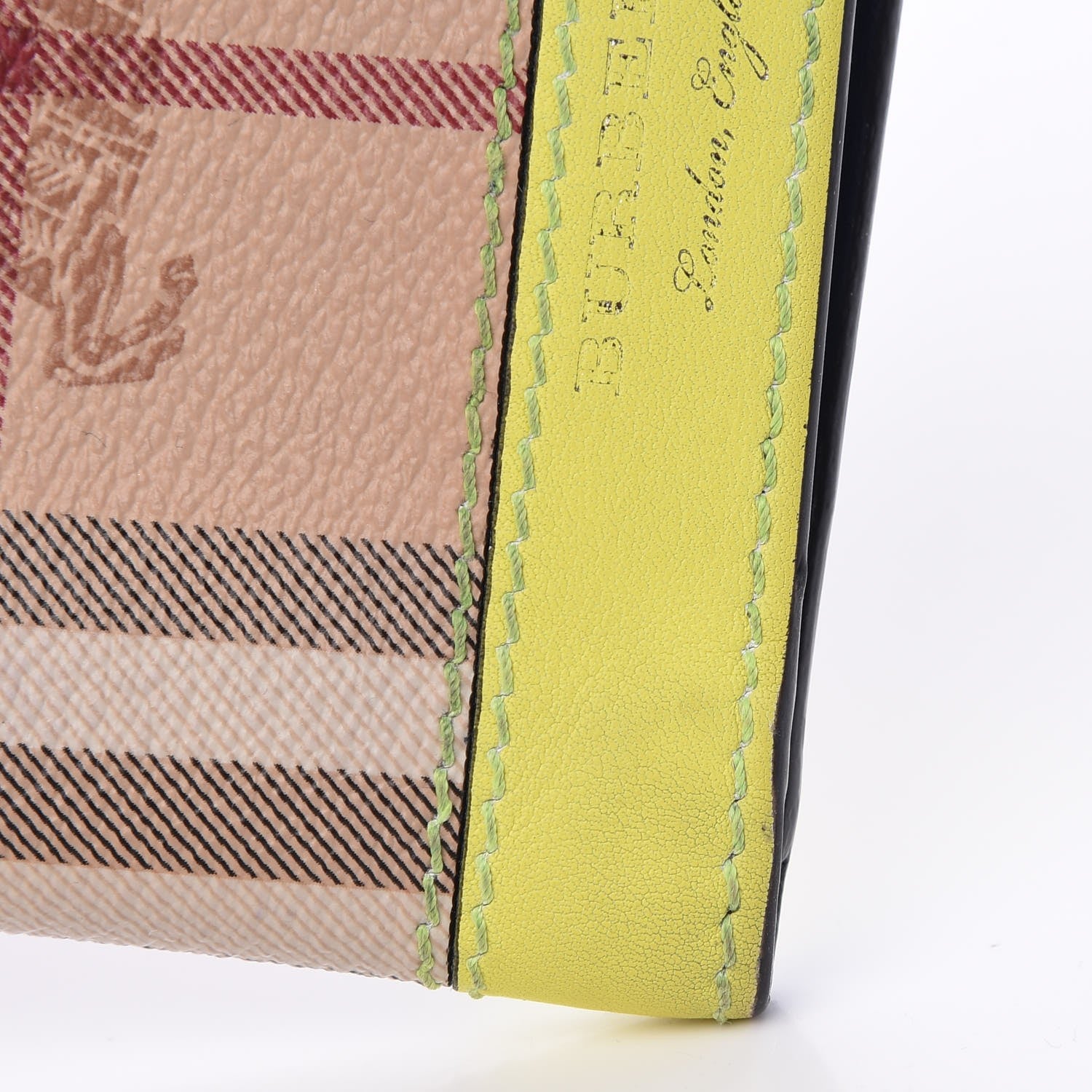 Burberry Haymarket Check BBi-Fold Wallet Yellow 8 of 12