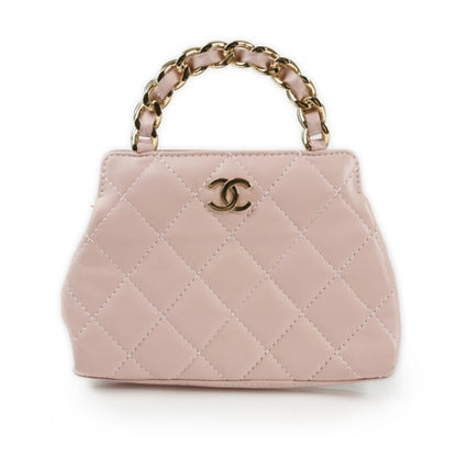 Chanel Lambskin Quilted Mini Evening Bag Pink 1 of 9