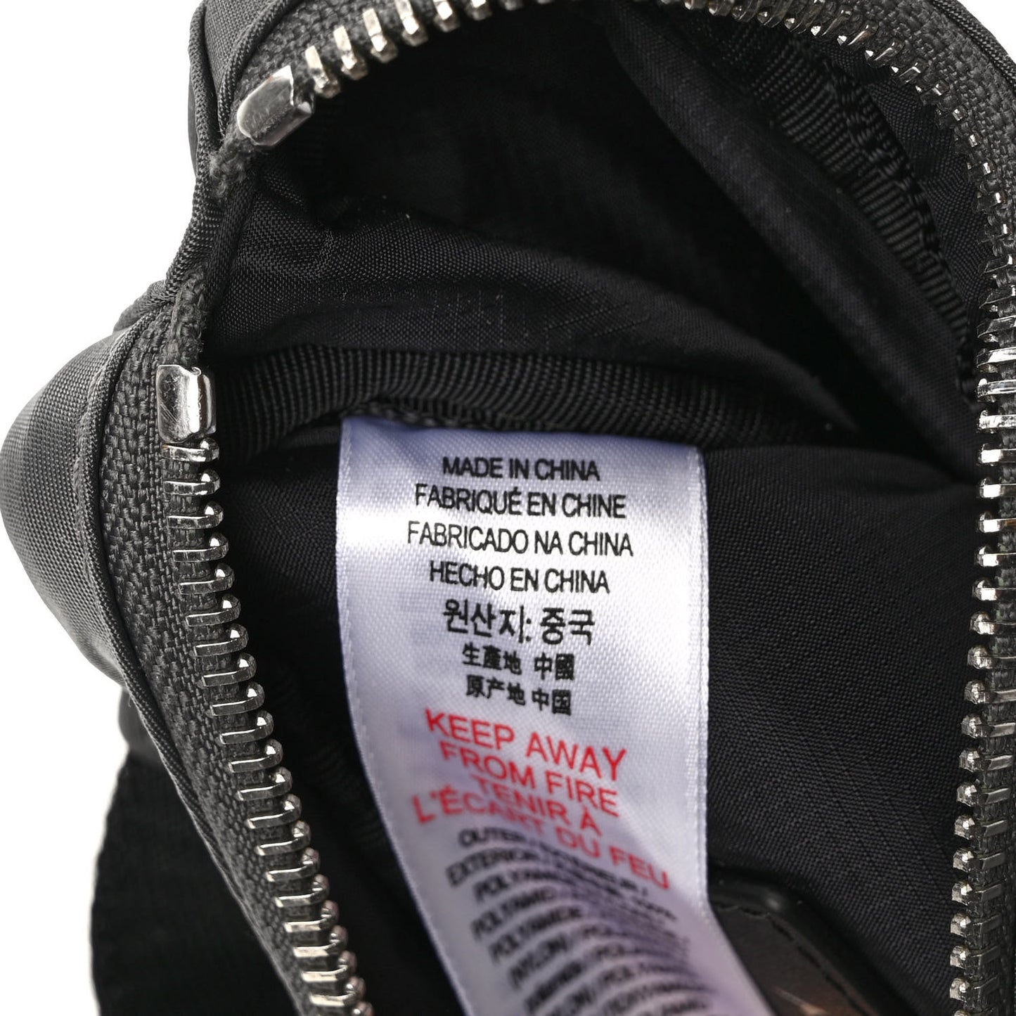 Econyl Logo Print Small Cannon Bum Bag Charcoal Grey