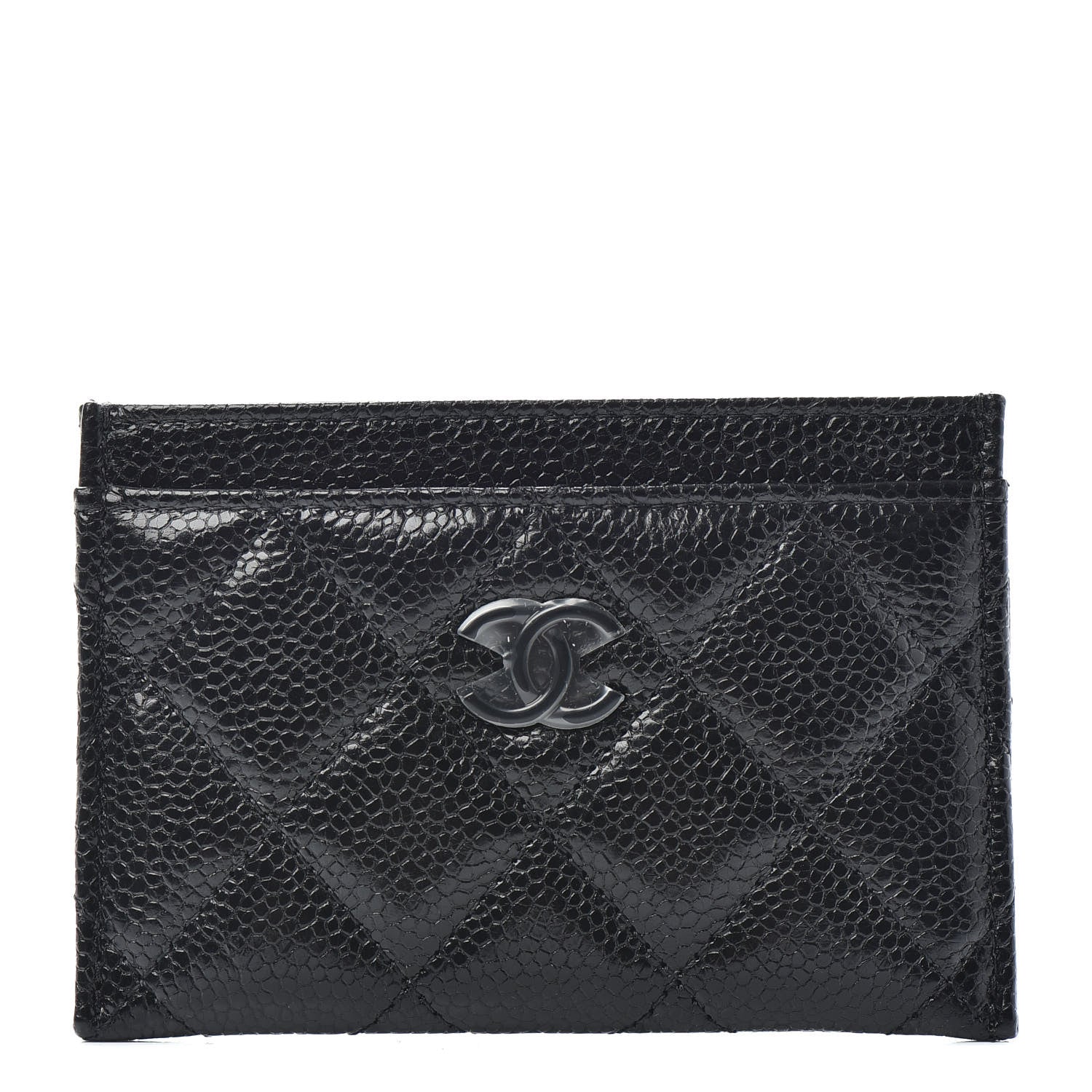 Chanel Caviar Quilted Incognito Card Holder Black 1 of 8