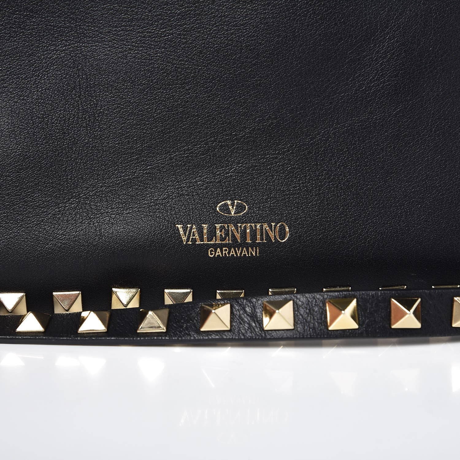 Valentino Garavani Calfskin Rockstud Camera Crossbody Bag Black 7 of 8
