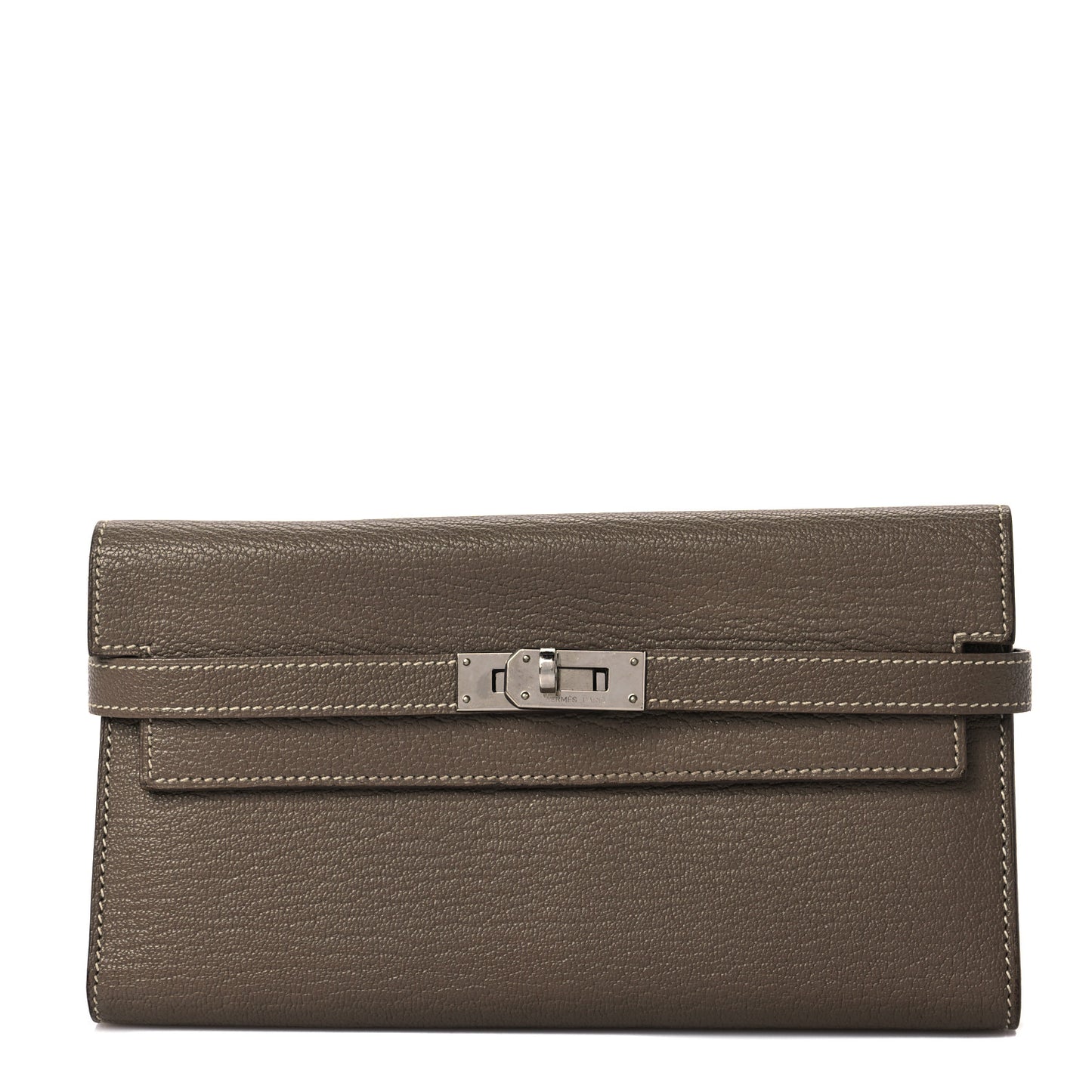 Chevre Mysore Kelly Longue Wallet Etoupe