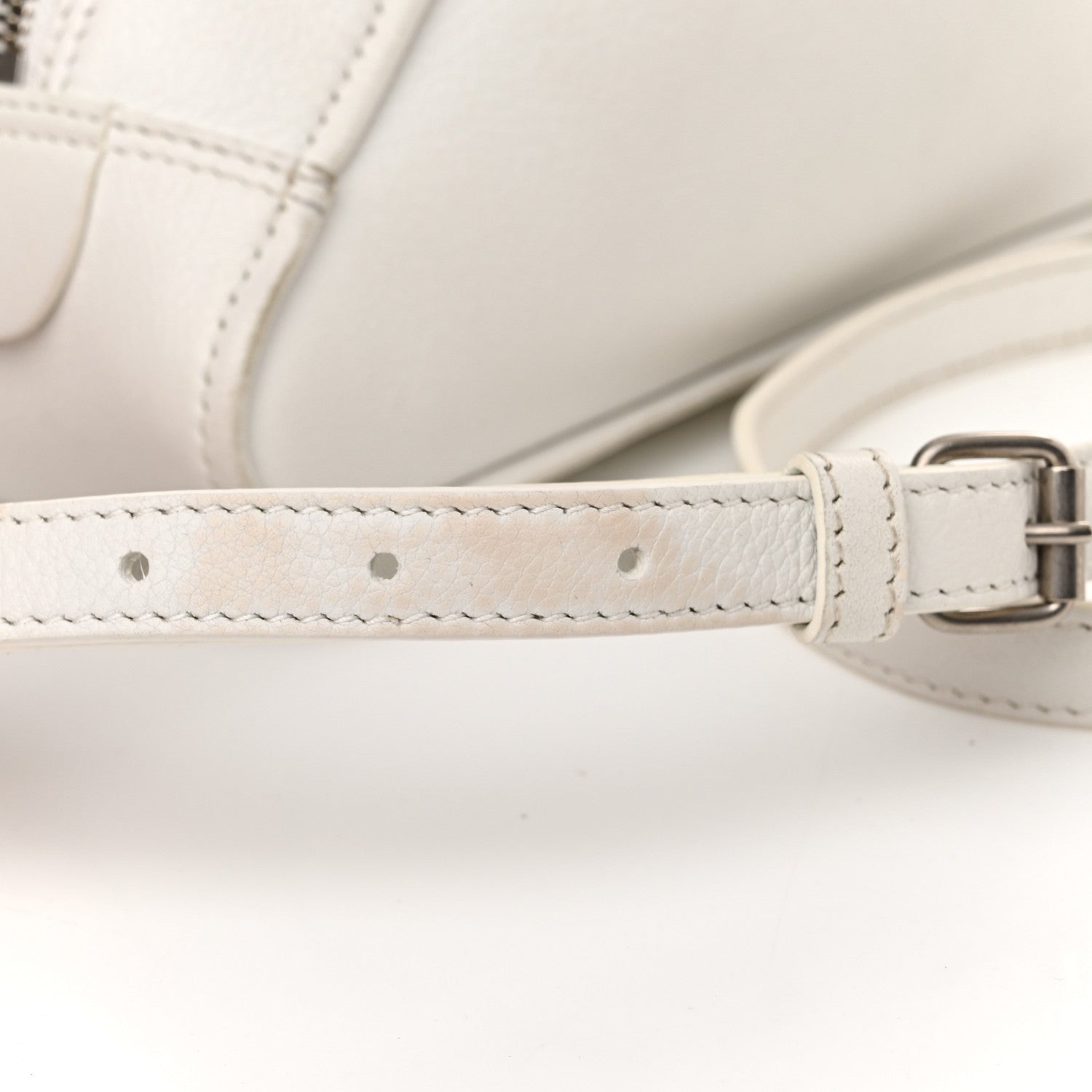 Balenciaga Calfskin S Triangle Duffle White 10 of 14