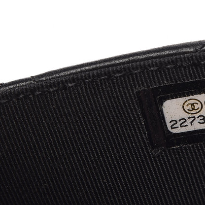 Chanel Lambskin Quilted Wallet On Chain WOC Black 8 of 8