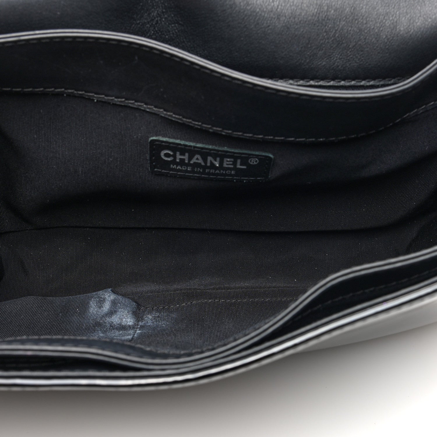 Chanel Patent New Medium Boy Reverso Flap Black 5 of 10